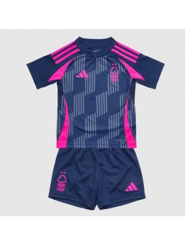 Nottingham Forest Replika Borta Kläder Barn 2024-25 Kortärmad (+ byxor)